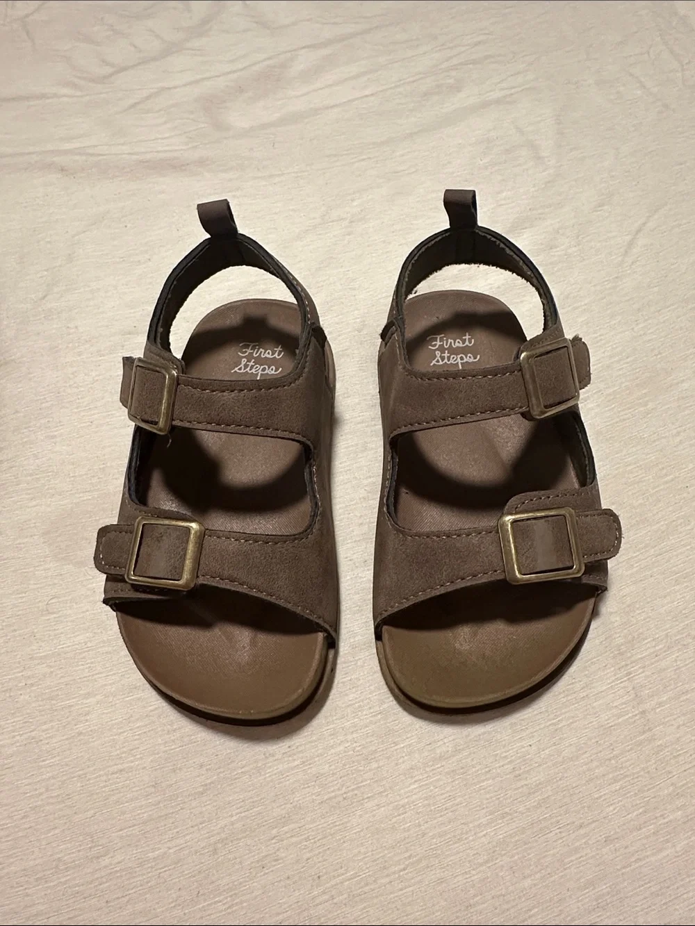 Toddler Brown Buckle Sandals